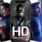 captain america wallpapers android application logo